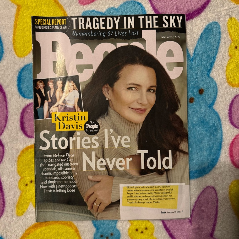 People Magazine‎ Kristin Davis Cover 2/17/25 Anthony Mackie Exclusive